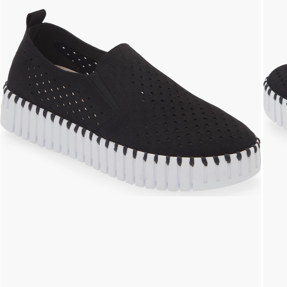 Ilse Jacobsen Tulip Black Slip-On Sneaker Tennis Shoes 39/9